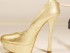 Goldene High Heels